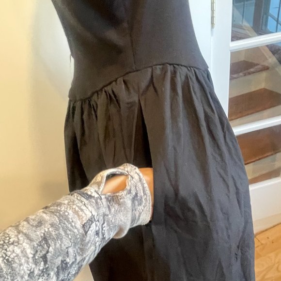 SOLD Free People Black Dylan Midi Dress Size L & XL Retail $128 - Picture 6 of 9